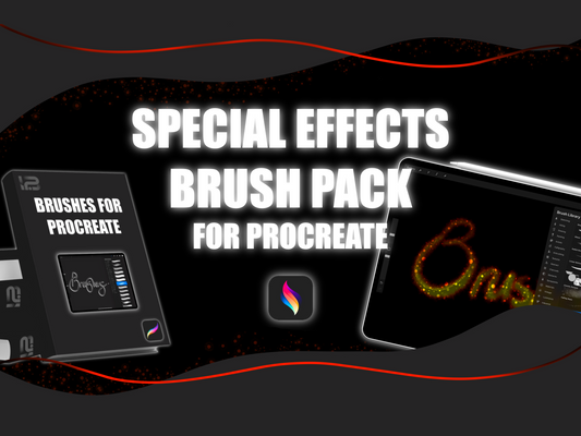 Magical Effects Brush Pack for Procreate: Glow, Sparkle, Fire & Motion Brushes