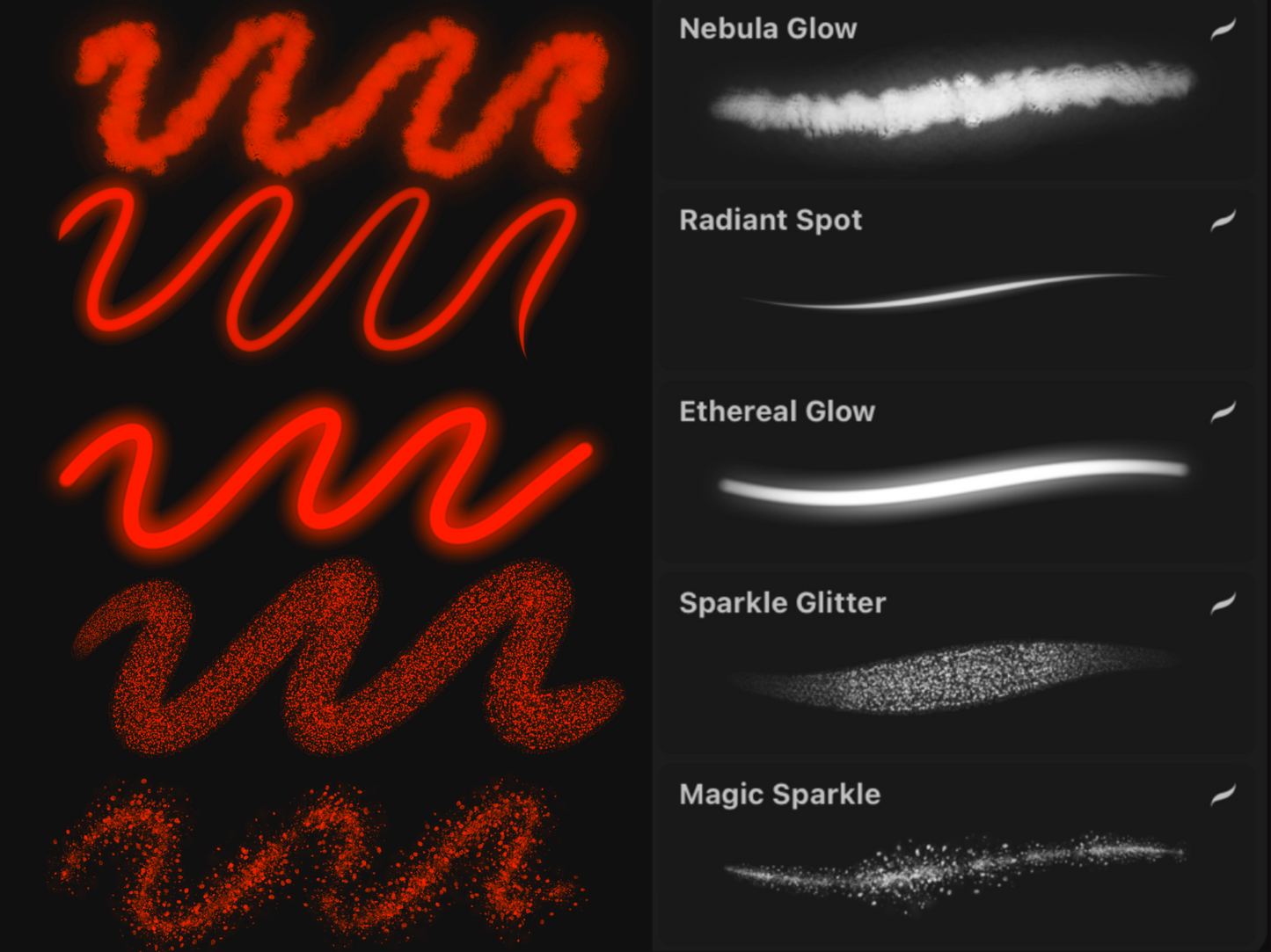 Magical Effects Brush Pack for Procreate: Glow, Sparkle, Fire & Motion Brushes