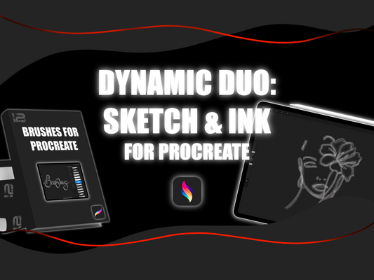 Sketch & Ink Mastery 20 Essential Procreate Brushes